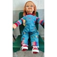 thumbnail image 4 of Muñeco chucky ojitos dormilones, cuerpo de felpa de 80 cm con huella y agujetas reales, 4 of 5