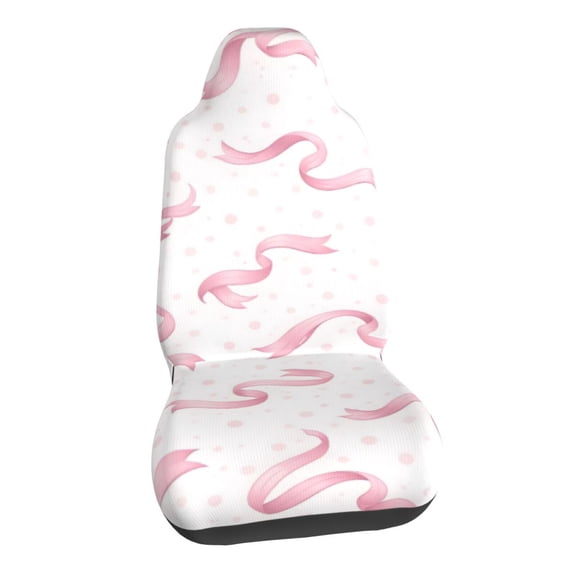 Pink Ribbon Car Seat Covers Stretch Car Seat Protectors Universal Fit