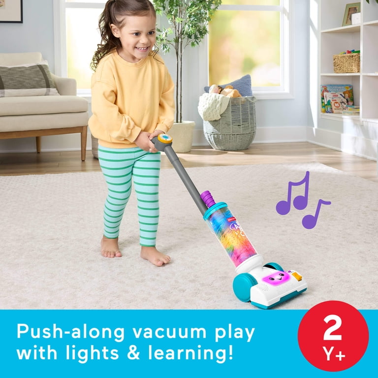 Fisher-Price Laugh & Learn 2-in-1 Vacuum Toy with Lights & Music