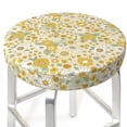 thumbnail image 3 of Gukieu Cute Sunflower Print Round Chair Cover, Dust-proof and Non-slip Bar Chair Protective Cover, Suitable for Bars, Restaurants, Offices-12 inch, 3 of 7