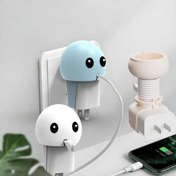 Organizador de Cables | Funda Protectora de Silicona para Cables | Hebilla para Guardar Cables de Escritorio | Solución para Organizar Cables En Viajes | Soporte para Cables Flexible y Versátil | Ide