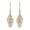 Yellow Gold, variant on Filigree Dangle Earrings for Women Jewelry 925 Sterling Silver Rose Gold Plated Jewelry Birthday Gifts for Women