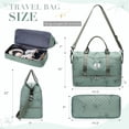 thumbnail image 2 of Gynky Travel Duffle Bag for Women Floral Weekender Bags with Shoe Compartment Carry on Overnight Bag Gym Tote Duffel Bag with Wet Pocket Hospital Bags for Travel Essentials, 2 of 9