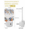 thumbnail image 6 of Fall Night Lights Auto Sensor Blue White Orange Pumpkin Plug-in LED Nightlights Dusk to Dawn for Living Room, Bedroom, Stairways Thanksgiving Wall Decor, Floral Eucalyptus Leaves Night Light, 6 of 9