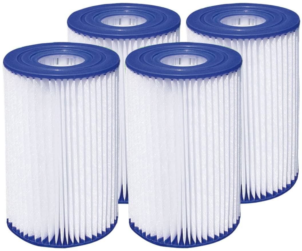 58390E Swimming Pool Pump Filter Cartridge for Pool Easy Set,Replacement Pool Filter for 58384-58387 58388E 58390-58389 Type III Pool Filter Type A or C Cartridge for Pools 2 Pack 