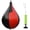 Black/Red, variant on Professional Leather Boxing Speed Ball Training striking Bag Kit with Hand Pump and Heavy Duty Hanger Hanging Hook Red Black Mixed Color MMA Gym 11.8 Inches / 30 cm Height Double Unit Design