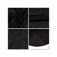 thumbnail image 5 of Women'S Sequins Long Sleeve Collared Shirt Button Down Open Front Shirt Loose Blouses Shirst Tops Black XL, 5 of 9