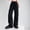 Black, variant on Danhjin Cargo Pants for Women Baggy Stretchy Wide Leg Straight Casual Pants Streetwear Travel Hiking Pants