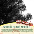 thumbnail image 5 of Farmdex 6ft Unlit Black Christmas Tree, Artificial Tree with 700 Branch Tips, Metal Stand, Xmas Full Tree for Indoor Holiday Carnival Party, 5 of 8