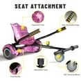 thumbnail image 6 of SIMATE Hoverboard with Go Kart, Bluetooth Hoverboard with Seat Attachment, 6.5" Wheels, Colorful LED Lights,GalaxyPurple, 6 of 6