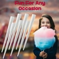 thumbnail image 4 of Plain Cotton Candy Cones | Pack of 100 | Long Size for Holding - White | Durable Cones for Perfect Cotton Candy - 100 Ct, 4 of 6