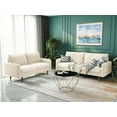thumbnail image 7 of Koby Home Sectional Sofa Sleeper Couch 3-Seater Sofas 70" Couches for Living Room Sand Beige, 7 of 7