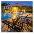 thumbnail image 2 of 9ft Patio Solar Umbrella, LED Outdoor Market Umbrella with Crank & Tilt, Beige UV Protection, 2 of 9