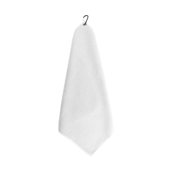 Unique Bargains 1 Pc Absorbent Waffle Pattern Golf Towel 15.75"x15.75" White