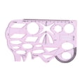 thumbnail image 4 of koolsoo 2xMultifunctional Geometric Ruler Drawing Measuring Rulers Writing 2 Pcs, 4 of 9