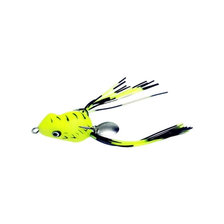 AURORA TRADE 3cm Fishing Lure Dual Hooks with Tassels Spinner Sequin Hollow Simulated Long Casting Artificial Soft PVC Snakehead Frog Bait Fishing Gear