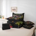 thumbnail image 6 of Manfei Wild Mushroom Twin Bedding Sets, Botanical Plant Bedding Comforter Set, Vintage Embroidery Style Sheet Sets, Microfiber Bedroom Decor Reversible 7 Pieces, 6 of 8