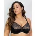 thumbnail image 3 of Curvy Couture Womens Tulip Lace Bra Style-1017, 3 of 4