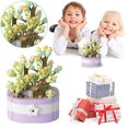 thumbnail image 4 of Bloques Construcción Suculentos Micropartículas Plantas en Macetas Simuladas Ensambladas para Adornos Modelo Mesa Escritorio Con Flores (P1256) Día Soleado en Pleno Verano (263PCS), 4 of 9