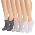 thumbnail image 3 of MUK LUKS Women's 6 Pair Pack Low Cut Ankle Compression Socks, 3 of 3