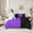 Black Purple, variant on Homewish Mr and Mrs Bedding Comforter Set 7pcs, Black Purple Couples Print King Bedding Sets, Romantic Valentines Day Reversible Bed Sheets, Lightweight Room Decor