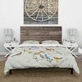 thumbnail image 2 of Designart 'Multi-Color Bird on Tree' Traditional Duvet Cover Set, 2 of 4