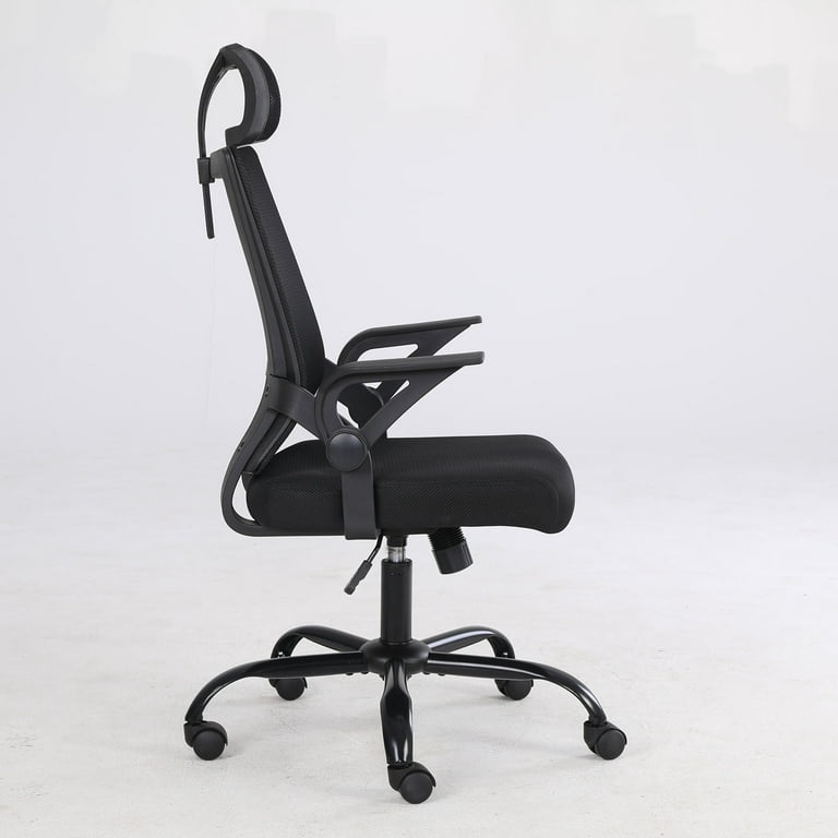 QY Ergonomic Office Chair Mesh Office Chair Adjustable Armrests Lumbar  Support Lift and Swivel Tilt Function PU Wheel Comfortable Computer Chair  Conference Executive Chair Black 