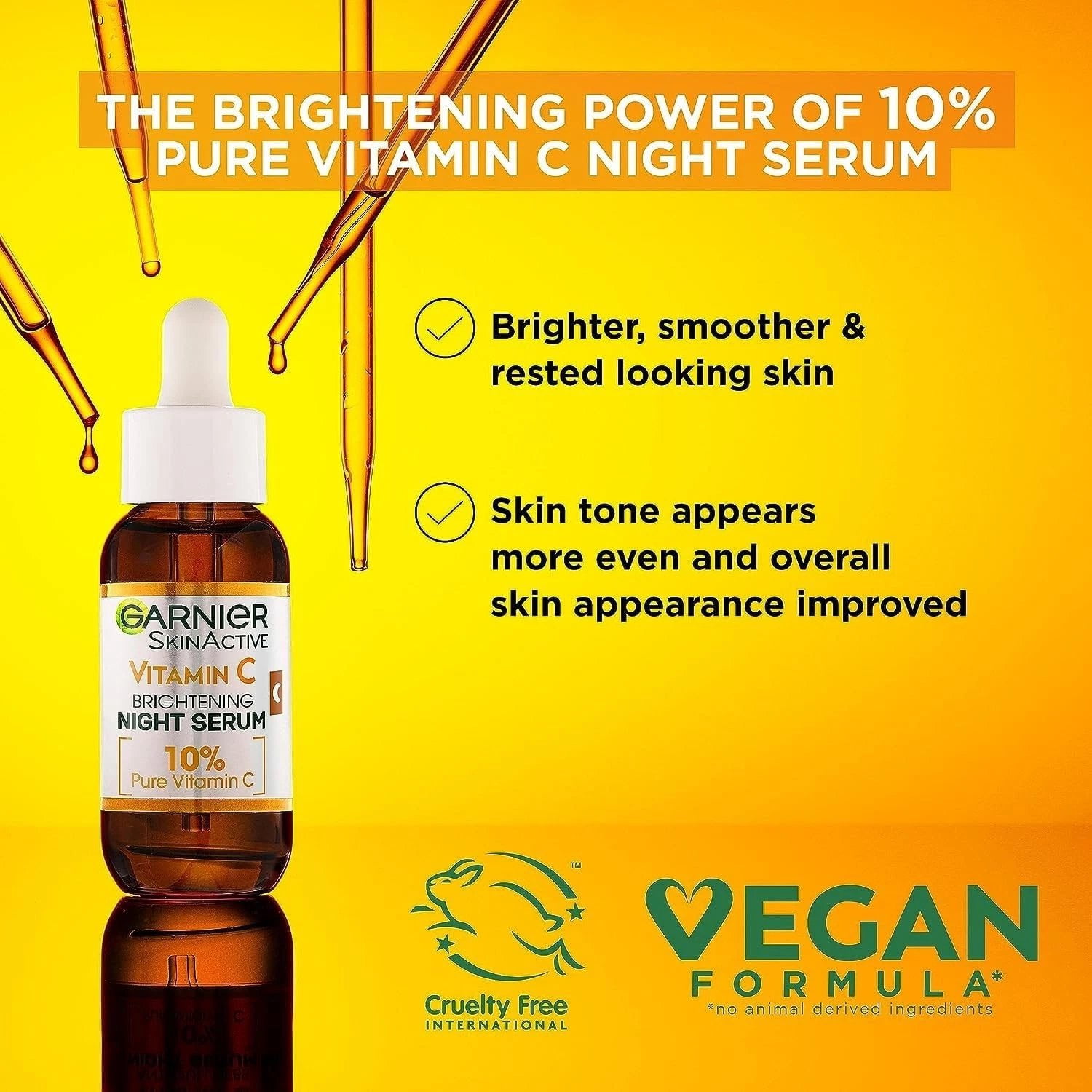 Garnier Vitamin C Night Serum 30ml - Pack of 2