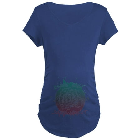 

CafePress - Ukraine Kiev Flag Coat Of Arms H Maternity T Shirt - Maternity Dark T-Shirt