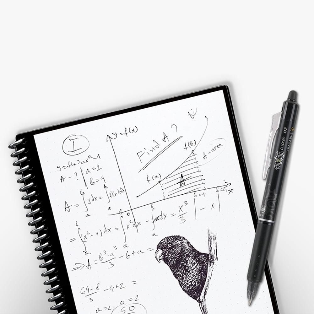 Rocketbook Everlast Smart Notebook, Dot-Grid, 36 Pages, 6"x8.8", Red