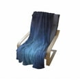 thumbnail image 4 of Navy Soft Flannel Fleece Blanket, Ombre Style Deep Sea Ocean Underwater Themed Digital Colored Graphic Design Art Print, Cozy Plush for Indoor and Outdoor Use, 50" x 60", Dark Blue, by Ambesonne, 4 of 6