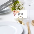 thumbnail image 2 of Koyal Wholesale Autumn Dried Florals Place Cards for Wedding Party Tables, Seating Name Place Cards for Holders, 60 Pack, 2 of 5