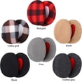 thumbnail image 3 of 6 Pairs Earmuffs Bandless Fleece Ear Warmers Winter Ear Covers Unisex, 6 Colors, 3 of 5