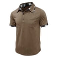 thumbnail image 5 of successthop Golf Shirts for Men with Pocket Casual Plus Size Collar Shirts Short Sleeve Workwear Solid Business Tops L, 5 of 7