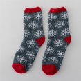 thumbnail image 2 of Christmas Women's Socks, Lady Senior Plush Sleeping Socks Home Coral Velvet Socks Christmas Socks, 2 of 3