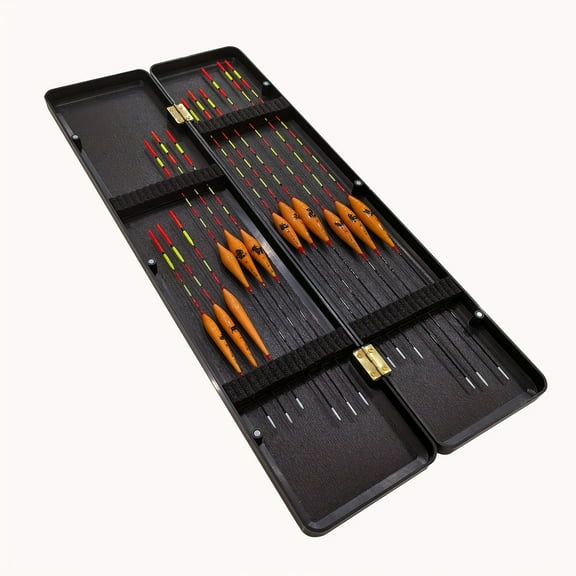 12 Zodiac Fishing Floats Complete Set with ABS Storage for Outdoor Fishing and Attractants for Angling Experience