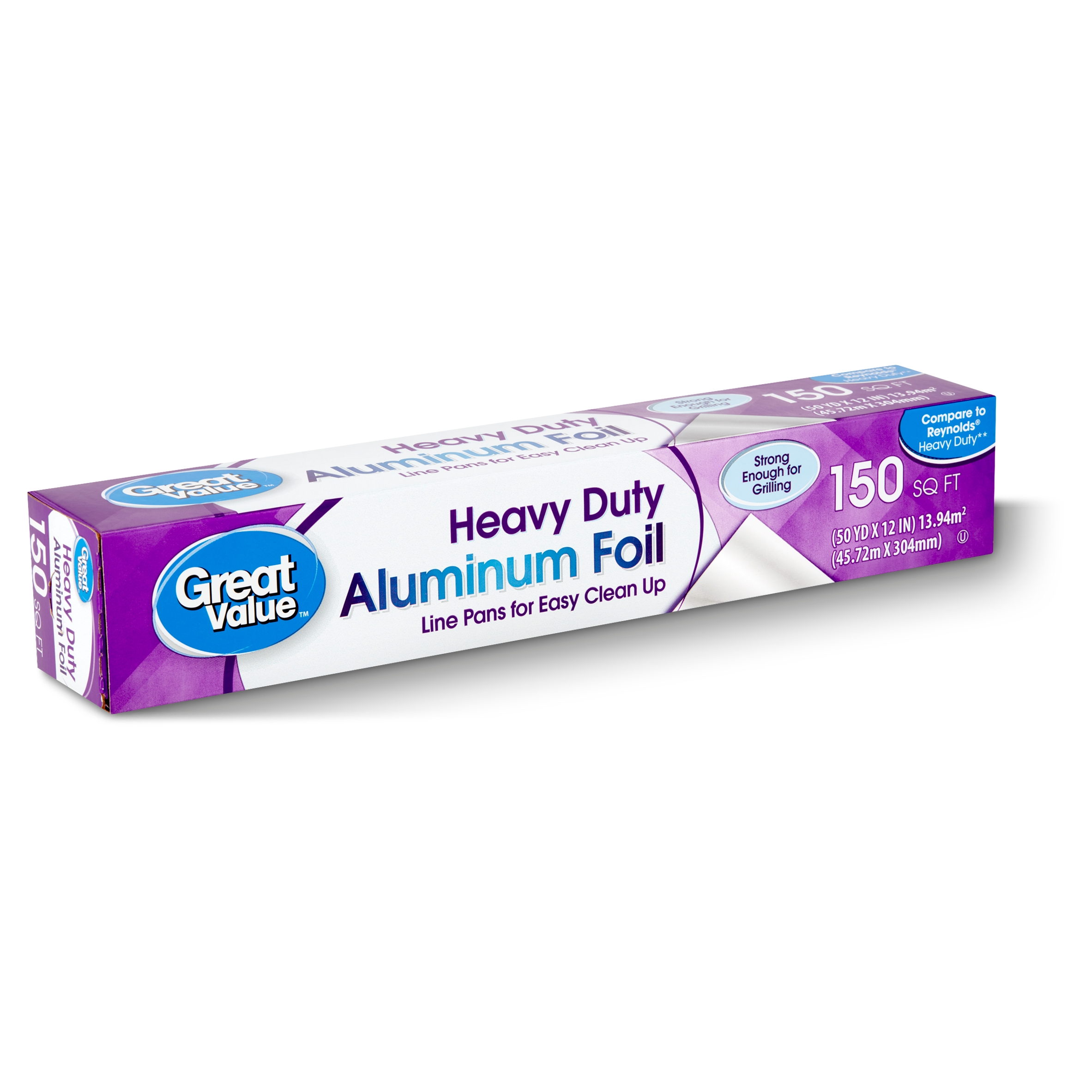 Great Value 150 sq ft Heavy Duty Aluminum Foil - Walmart.com - Walmart.com