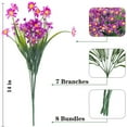 thumbnail image 4 of Morttic 6 Bundles Artificial Daisy Mums Flowers Outdoor Fake Fall Flowers for Decoration Garden Porch Window Box Decor（Fuchsia）, 4 of 7