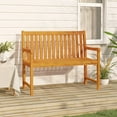 thumbnail image 1 of vidaXL Garden Bench 110 cm Solid Acacia Wood, 1 of 4