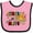 Pink and Black, variant on Inktastic Happy Cinco De Mayo-sombrero Boys or Girls Baby Bib