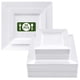 thumbnail image 1 of 50 platos de Vajilla de Platos Cuadrados,platos de plastico elegantes,Platos Elegantes Reutilizables para Fiesta,Incluye 25 Platos Grandes (25 cm) y 25 Platos medianos (16 cm),para fiestas y cenas, 1 of 7