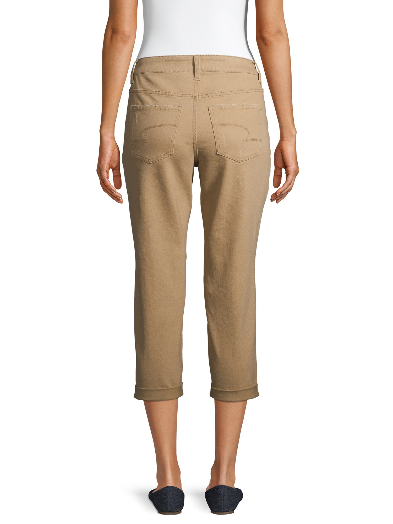 time and tru mid rise capri