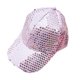 thumbnail image 3 of Gorras de béisbol unisex de moda con lentejuelas de colores puros para mujer, 3 of 3