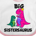 thumbnail image 4 of Inktastic Big Sistersaurus Girls Baby Bib, 4 of 4
