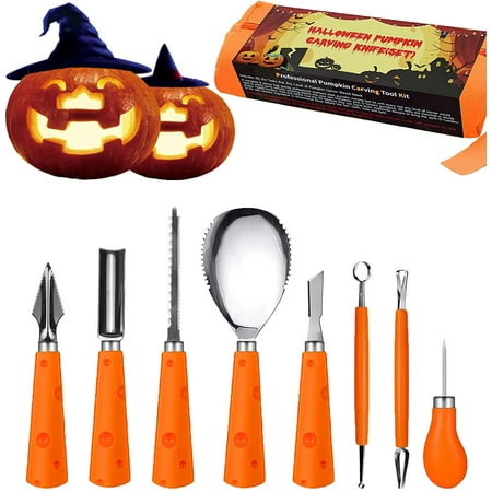 8 Pieces Pumpkin Carving Kit , Stainless Steel Pumpkin Carving Tools ...