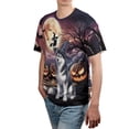 thumbnail image 4 of Spooky Halloween Night Witch Siberian Husky Glowing Pumpkins All Over Print 3D Shirt Unisex Merch Husky Dog Lover Gifts - 12015, 4 of 6