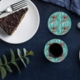 thumbnail image 6 of FMSHPON Leopard Tropical Plants Set of 8 Round Coaster for Drinks, Absorbent Ceramic Stone Coasters Cup Mat with Cork Base for Home Kitchen Room Coffee Table Bar Decor, 6 of 6
