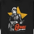 thumbnail image 3 of David Bowie - Bowie Guitar With Star - Men's Crew Neck Fleece Pullover, 3 of 5
