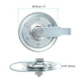 thumbnail image 2 of 1 Set Garage Door Pulley 76mm 3" OD Garage Cable Pulley for Garage Door System, Silver Tone, 2 of 5