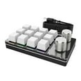 thumbnail image 5 of 12 Key Mini Mechanical Keyboard, Keypad with USB Cable Shortcuts Multifunctional with 2 Knobs Portable Gaming Keypad for Gaming White, 5 of 7